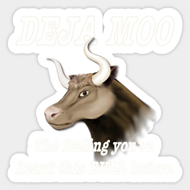 Deja Moo Sticker by SpiceTree